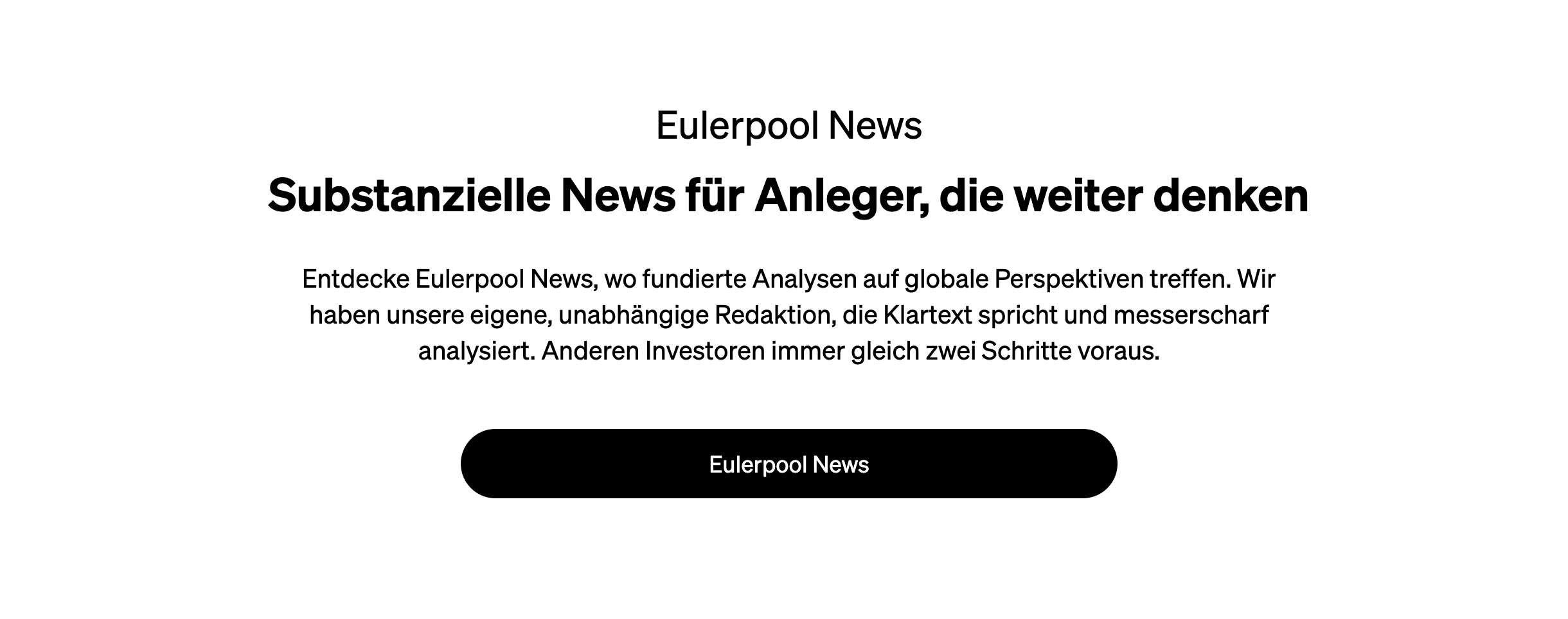 “Wir brauchen mehr freiheitliche Medien in Deutschland”, sagt Eulerpool News Gründer Michael C. Jakob